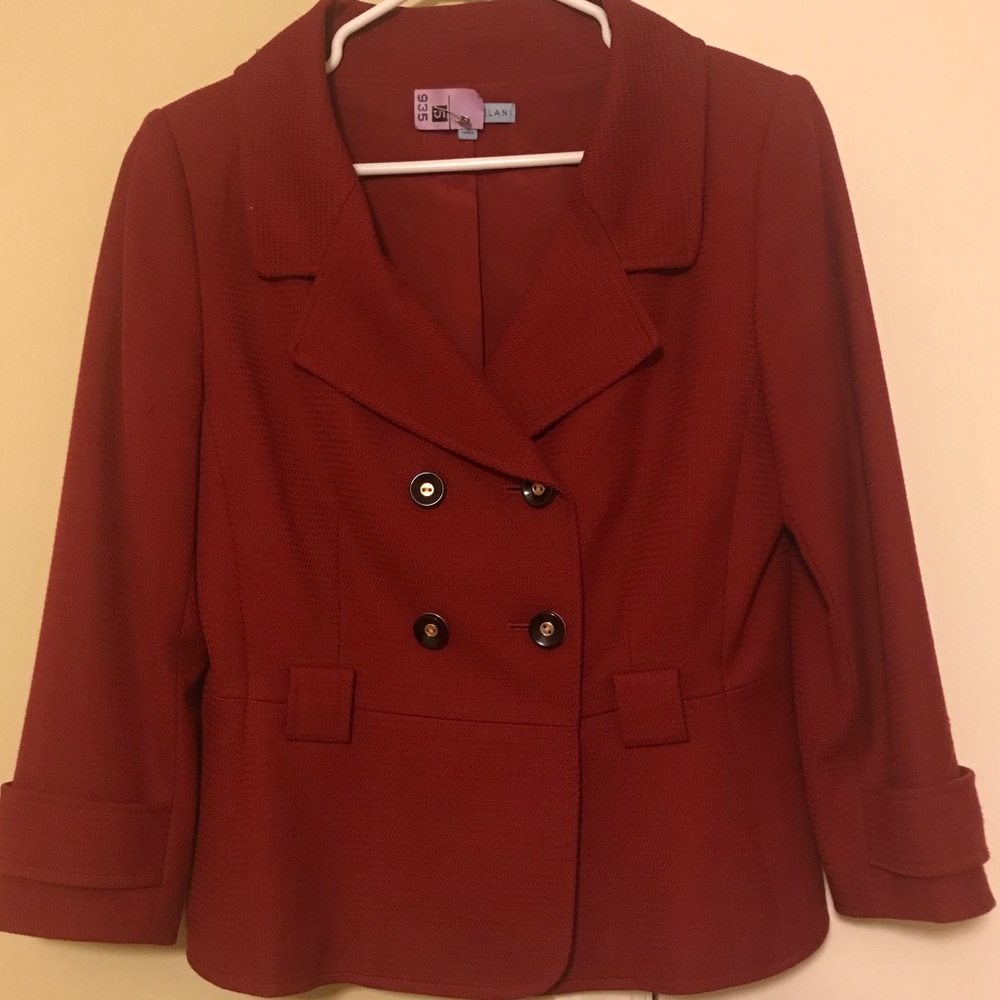 Red Antonio Melani 3/4 Sleeve Jacket